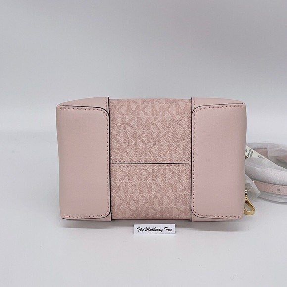 SOLD Michael Kors Mercer Small Bucket Bag Logo Drawstring Crossbody Blush Pink - Picture 3 of 8